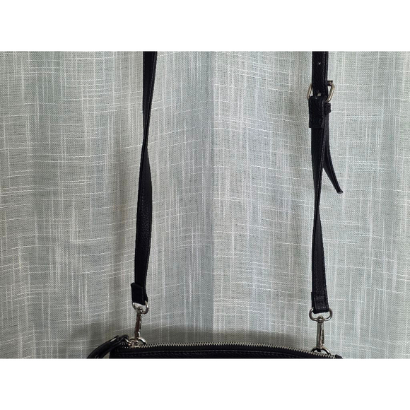 Women's Nine West Black Crossbody Bag Small Faux Leather - Picture 3 of 7